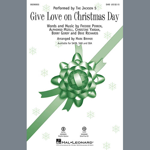 cover: Give Love On Christmas Day (arr. Mark Brymer), The Jackson 5, Chor