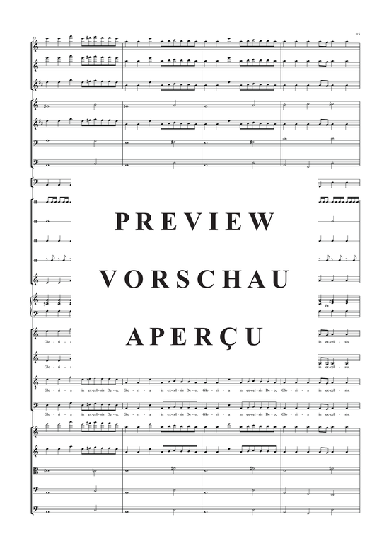 Produktgalerie: Seite 18 von 21 König der letzten Tage - Gloria: Partitur, , Orchester + Chor