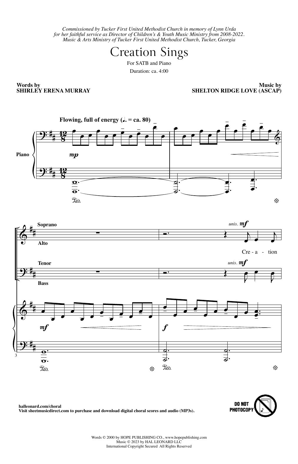 Produktbild zu: Creation Sings