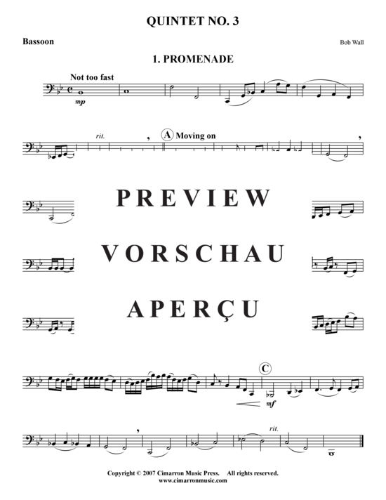 Produktgalerie: Seite 10 von 21 Quintett 3 Sätze , , (Holzbläser-Quintett)