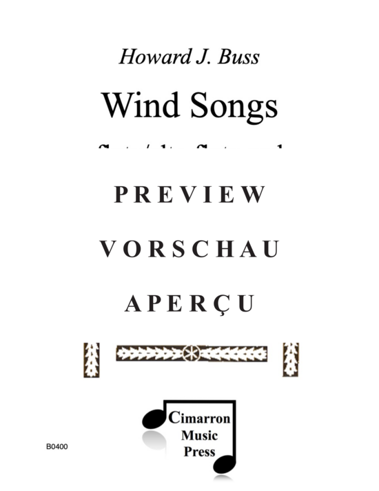 Product gallery: Page 2 of 21 Wind Songs , , (Duo flute/alto flute and oboe/English horn)