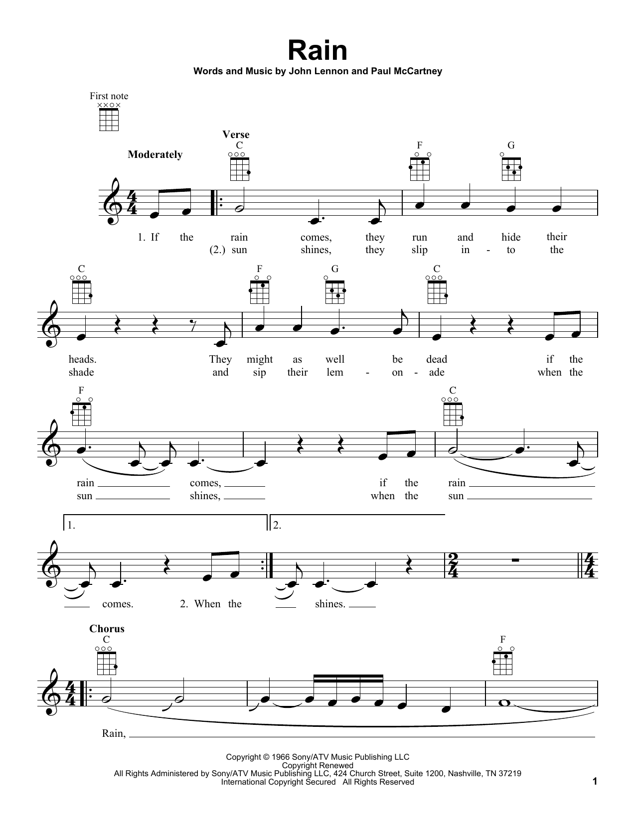 Product gallery: Page 1 of 1 Rain, The Beatles