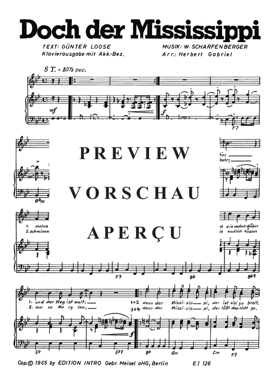 Produktgalerie: Seite 4 von 4 Doch der Mississippi, Hinnen, 	Peter, Klavier und Gesang
