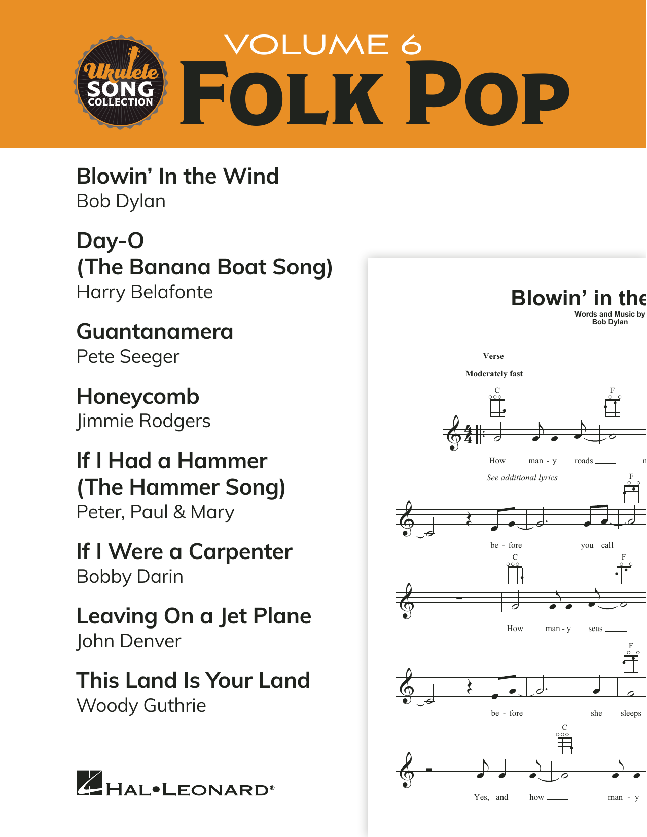 Product gallery: Page 1 of 1 Ukulele Song Collection, Volume 6: Folk Pop, Various