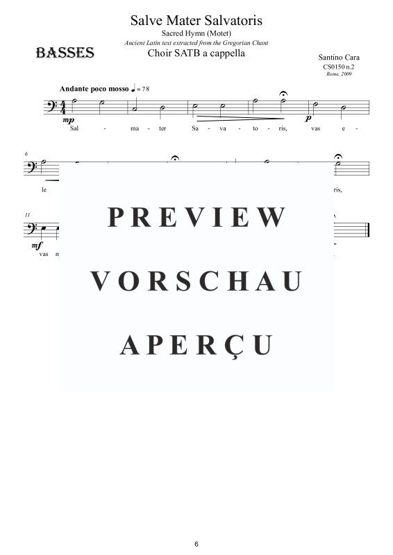 Product gallery: Page 7 of 7 Salve Mater Salvatoris, , Mixed Chorus