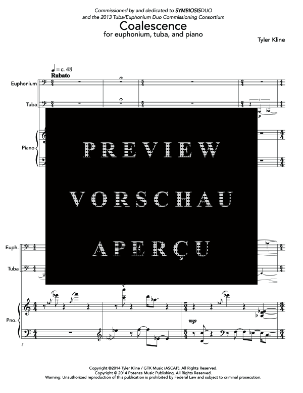 Produktgalerie: Seite 5 von 11 Coalescence, , (Trio ET + Klavier)