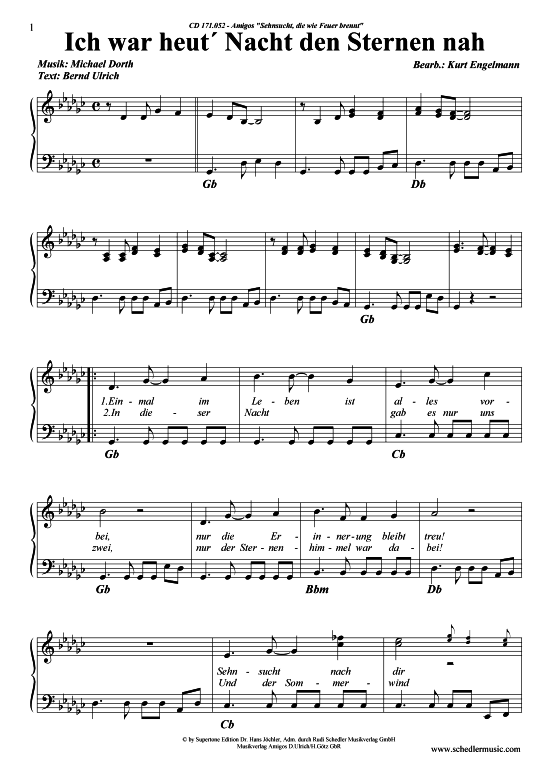 Produktbild zu: Ich war heut'Nacht den Sternen nah Amigos