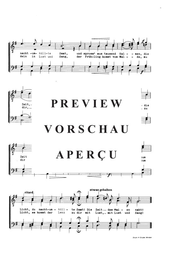 Product gallery: Page 3 of 3 Frühlingsruf , , (male choir)