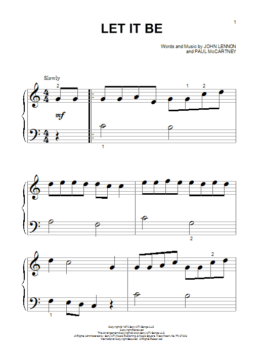 Produktgalerie: Seite 1 von 1 Let It Be, The Beatles, Klavier