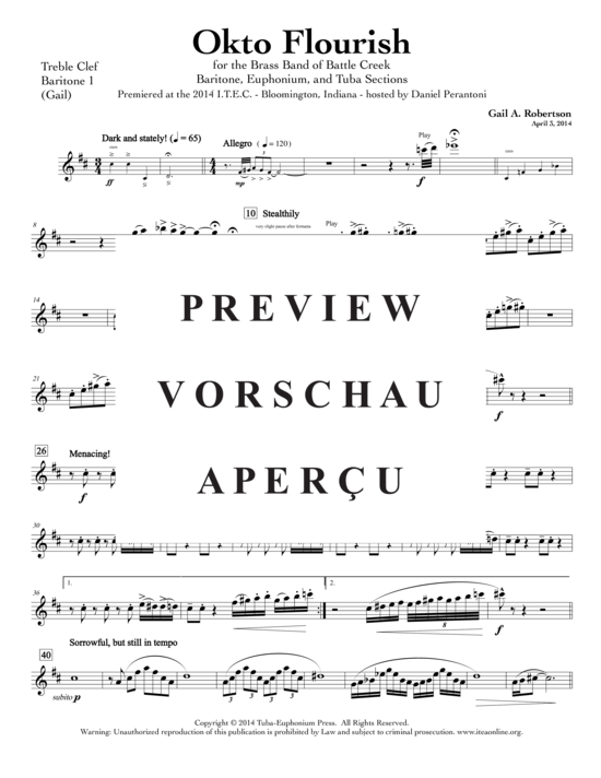 Produktgalerie: Seite 19 von 21 Okto Flourish , , (Brass Band 2x Bariton, 2x Euphonium + 4x Tuba)