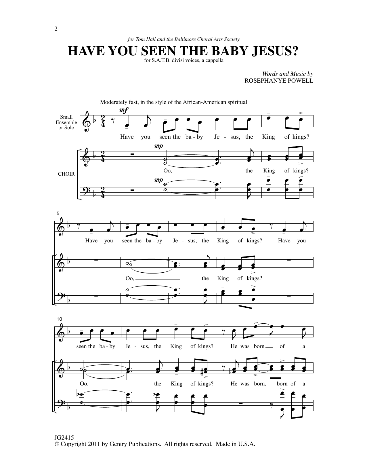 Produktbild zu: Have You Seen The Baby Jesus
