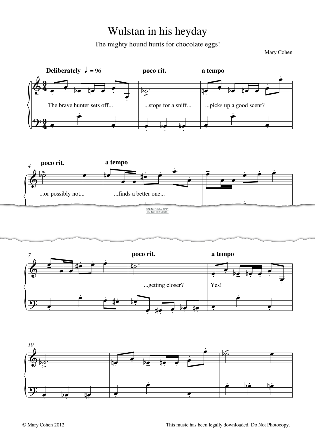 Produktgalerie: Seite 1 von 1 Wulstan in his heyday, Mary Cohen, Klavier