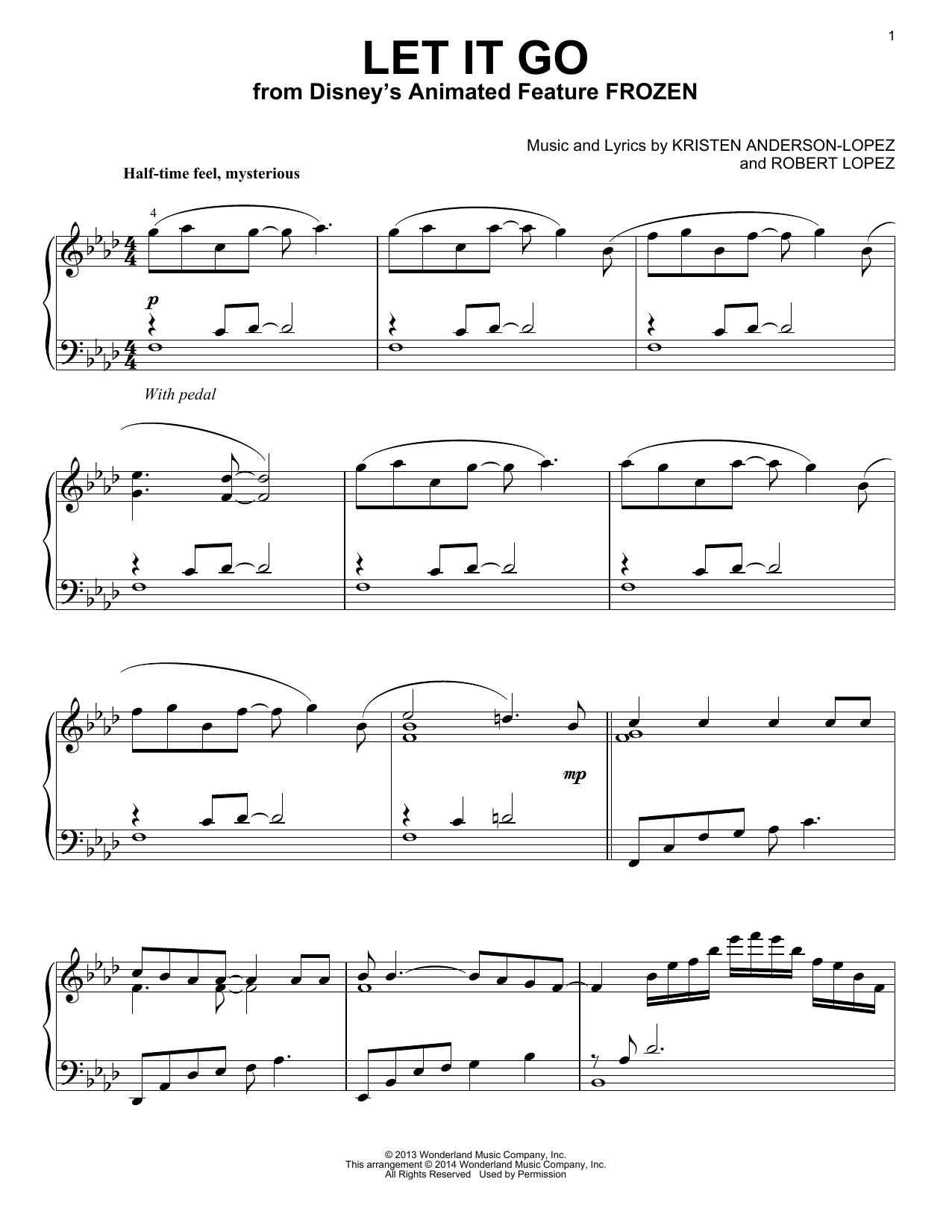 Produktbild zu: Let It Go (from Frozen)
