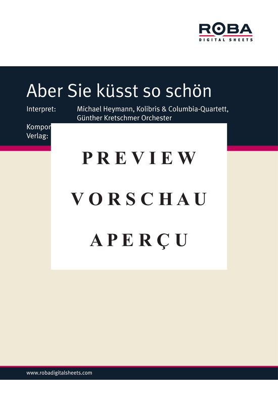 gallery: Aber Sie küsst so schön , Heymann, Michael, (Klavier + Gesang)