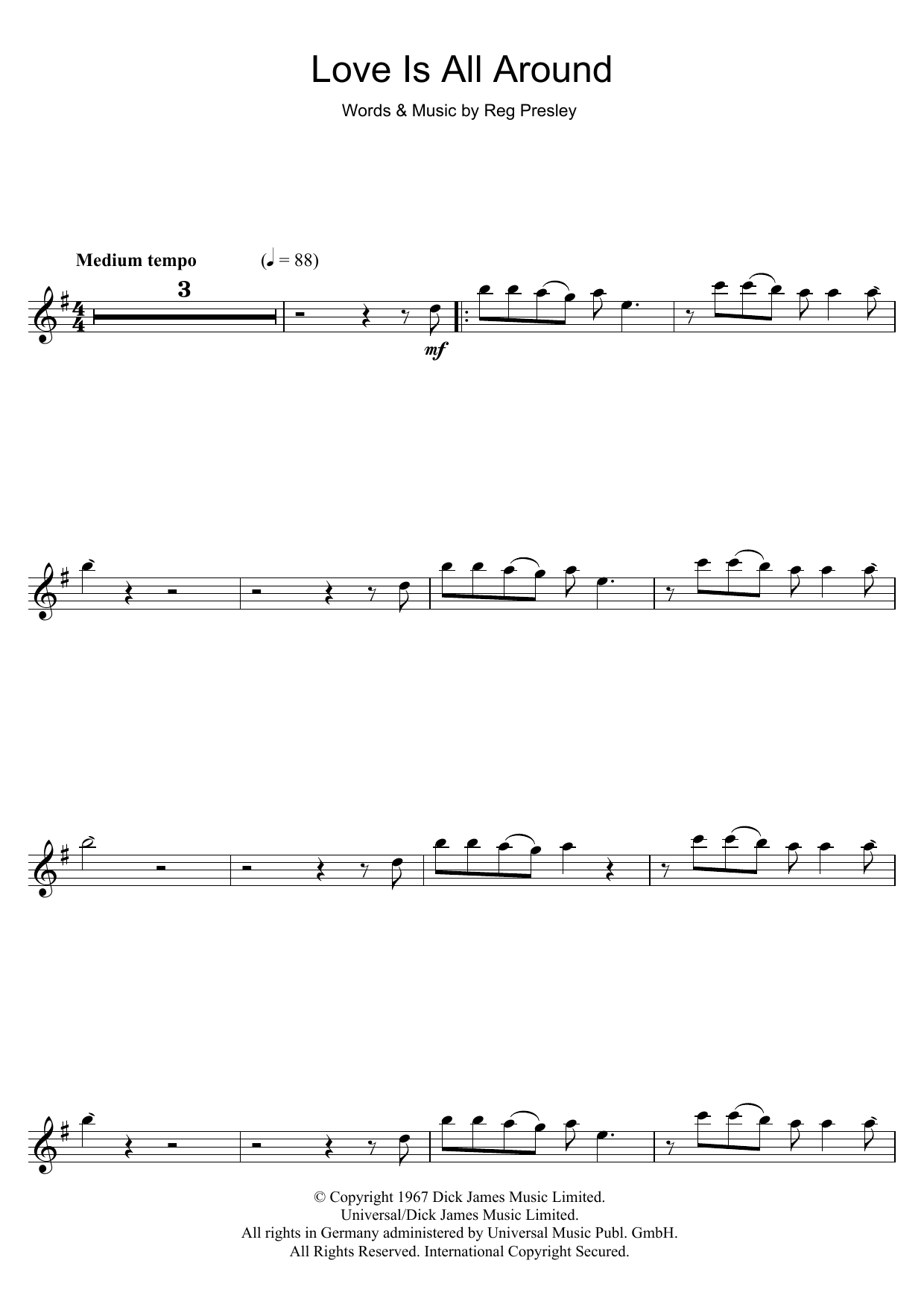 Product gallery: Page 1 of 1 Love Is All Around, Wet Wet Wet