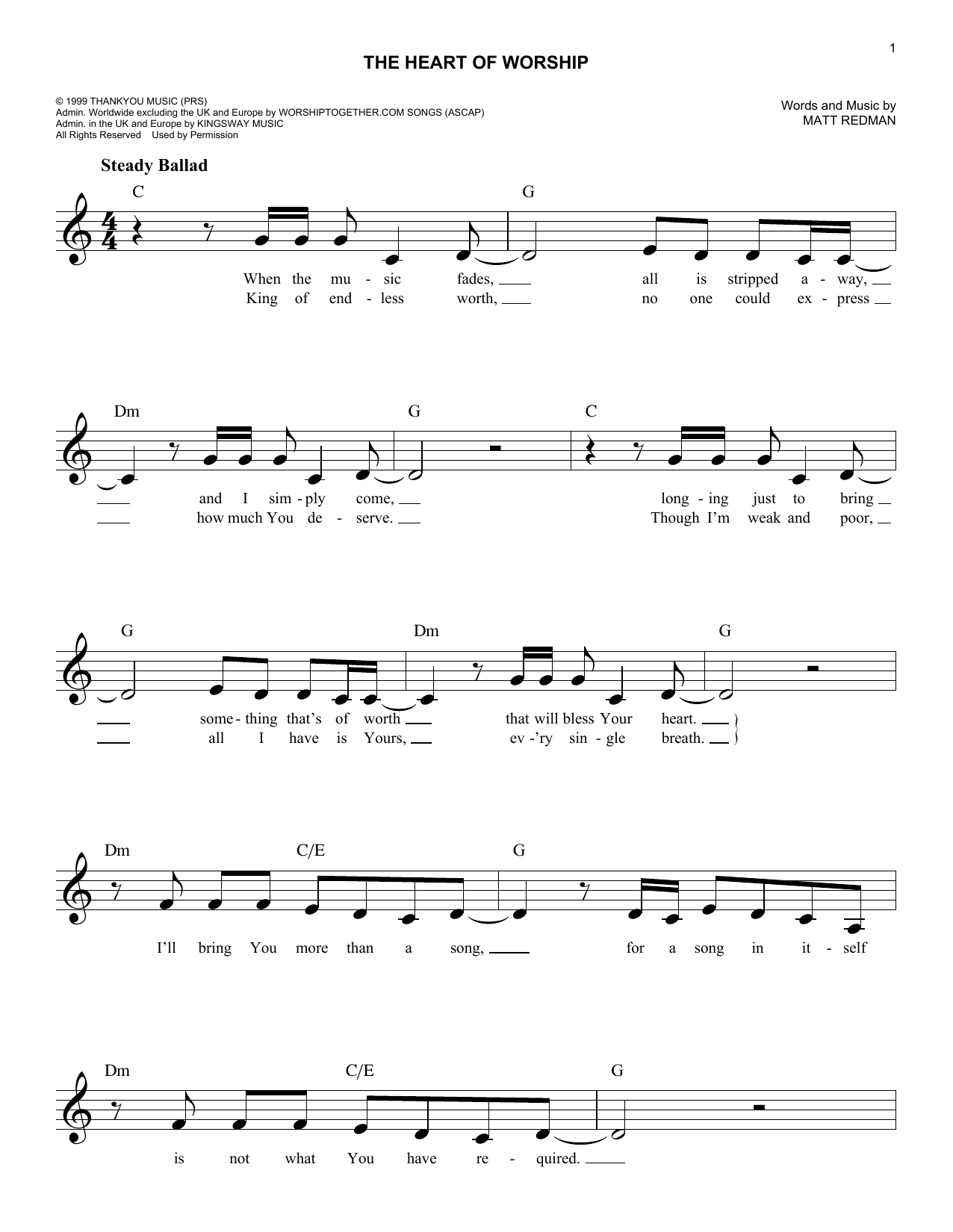 Produktgalerie: Seite 1 von 1 The Heart Of Worship (When The Music Fades), Matt Redman
