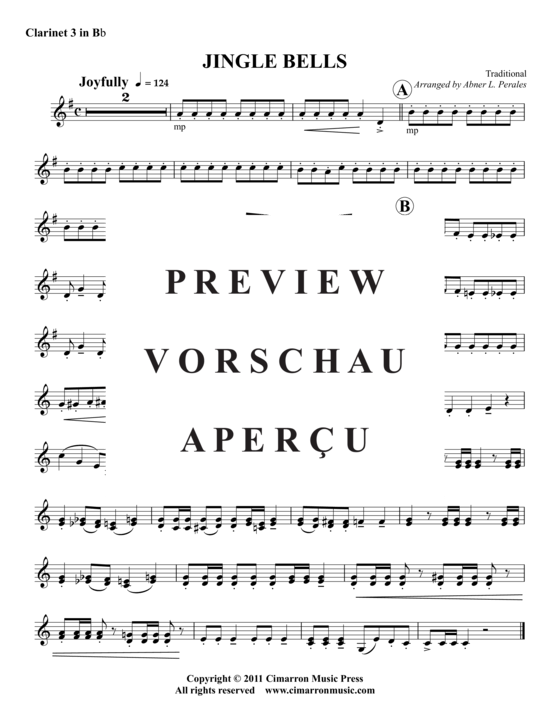 Produktgalerie: Seite 8 von 9 Jingle Bells , , (Klarinetten-Chor)