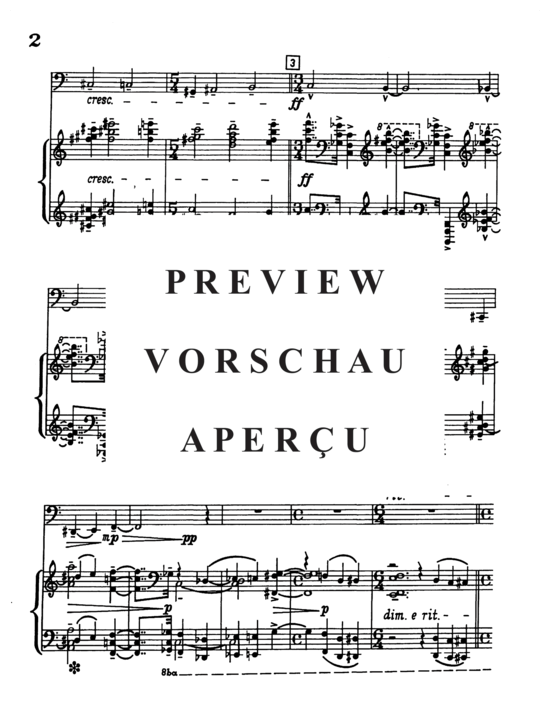Product gallery: Page 6 of 18 De Profundis , , (tuba + piano)