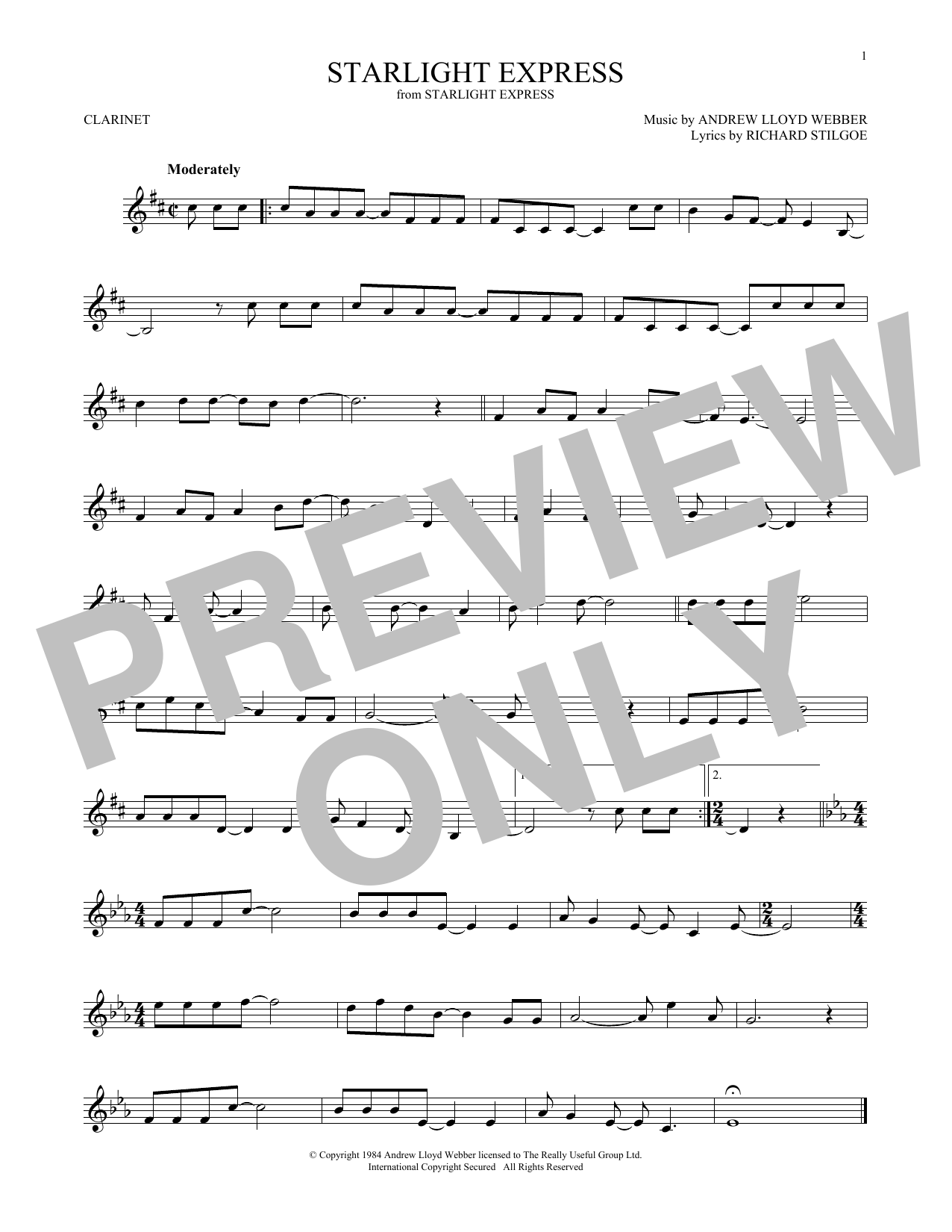 Product gallery: Page 1 of 1 Starlight Express, Andrew Lloyd Webber