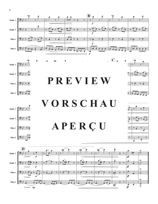 Product gallery: Page 5 of 17 Vier Prelude , , (Tuba Quartet: 2x Baritone, 2xTuba)