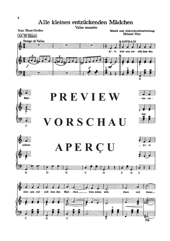 Product gallery: Page 4 of 4 Alle kleinen entzückenden Mädchen , , Piano and Voice