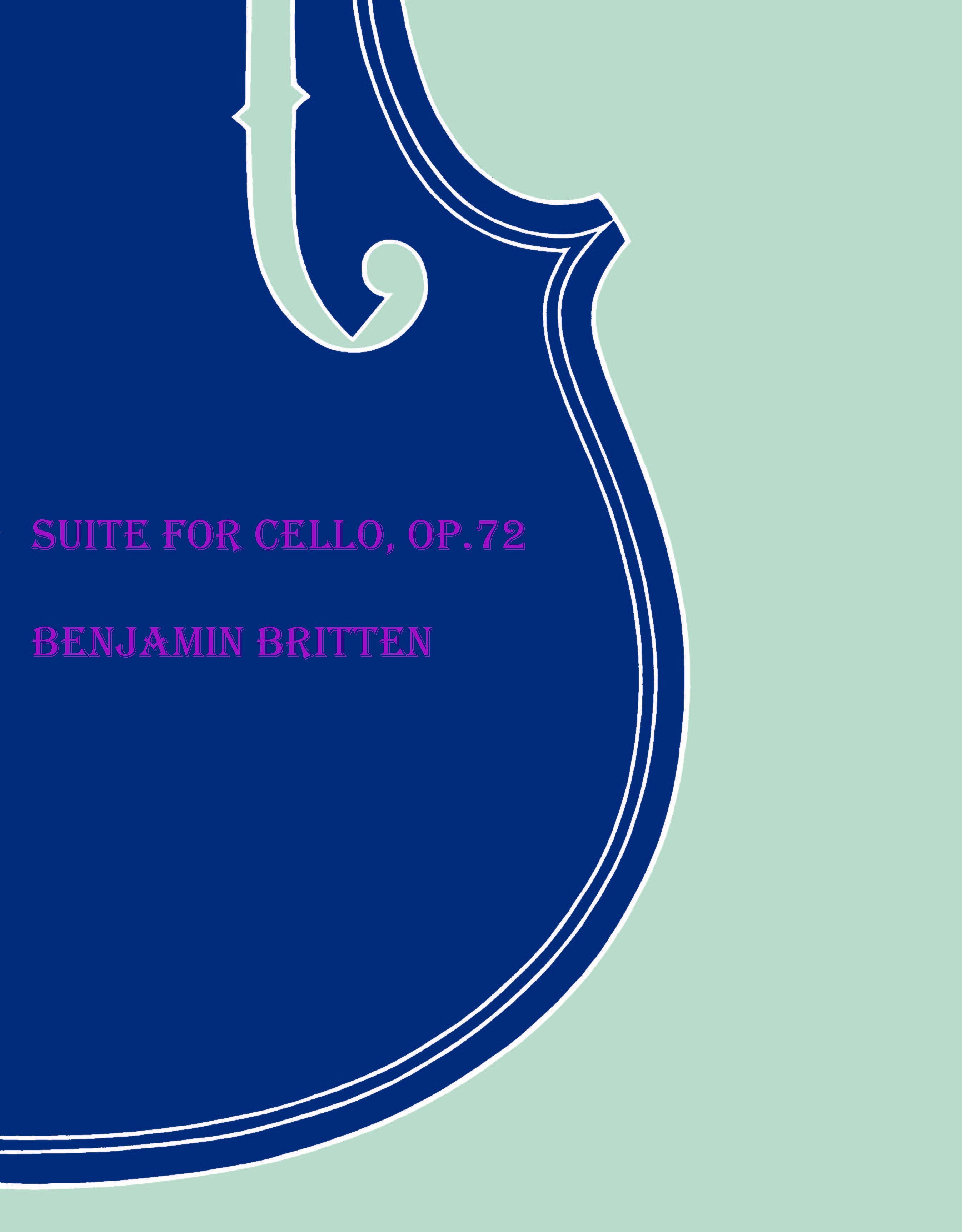 Produktbild zu: Suite For Cello, Op.72