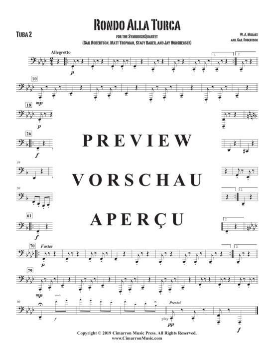 Product gallery: Page 15 of 15 Ronda Alla Turca , , (Tuba Quartett EETT)