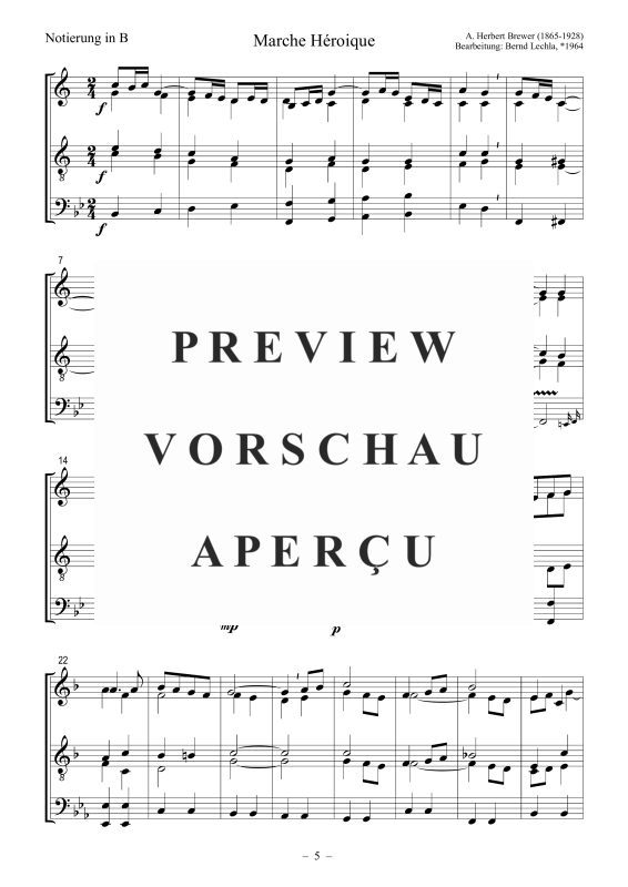 Produktgalerie: Seite 6 von 9 Marche Héroique, , Posaunenchor