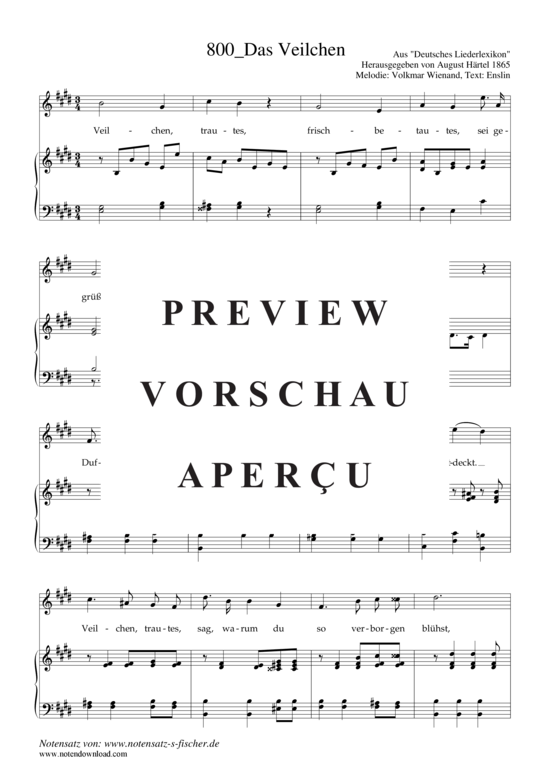 Product gallery: Page 2 of 3 Das Veilchen , , Piano and Voice