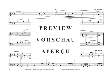 gallery: Präludien =Album für Orgel oder Piano , , (B-Dur)