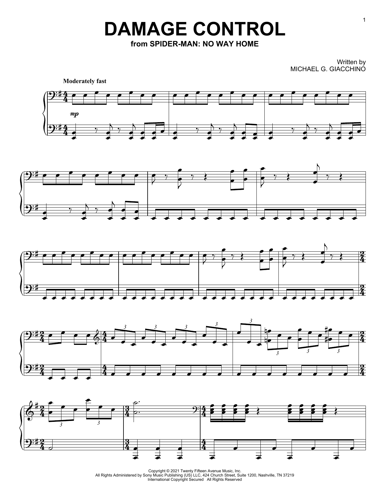 Produktbild zu: Damage Control (from Spider-Man: No Way Home)