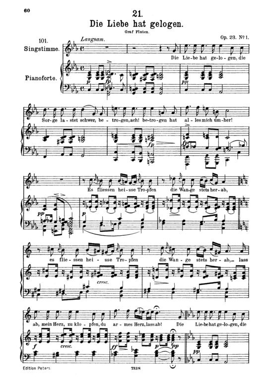 Product picture to: Die Liebe hat gelogen D.751Franz Schubert