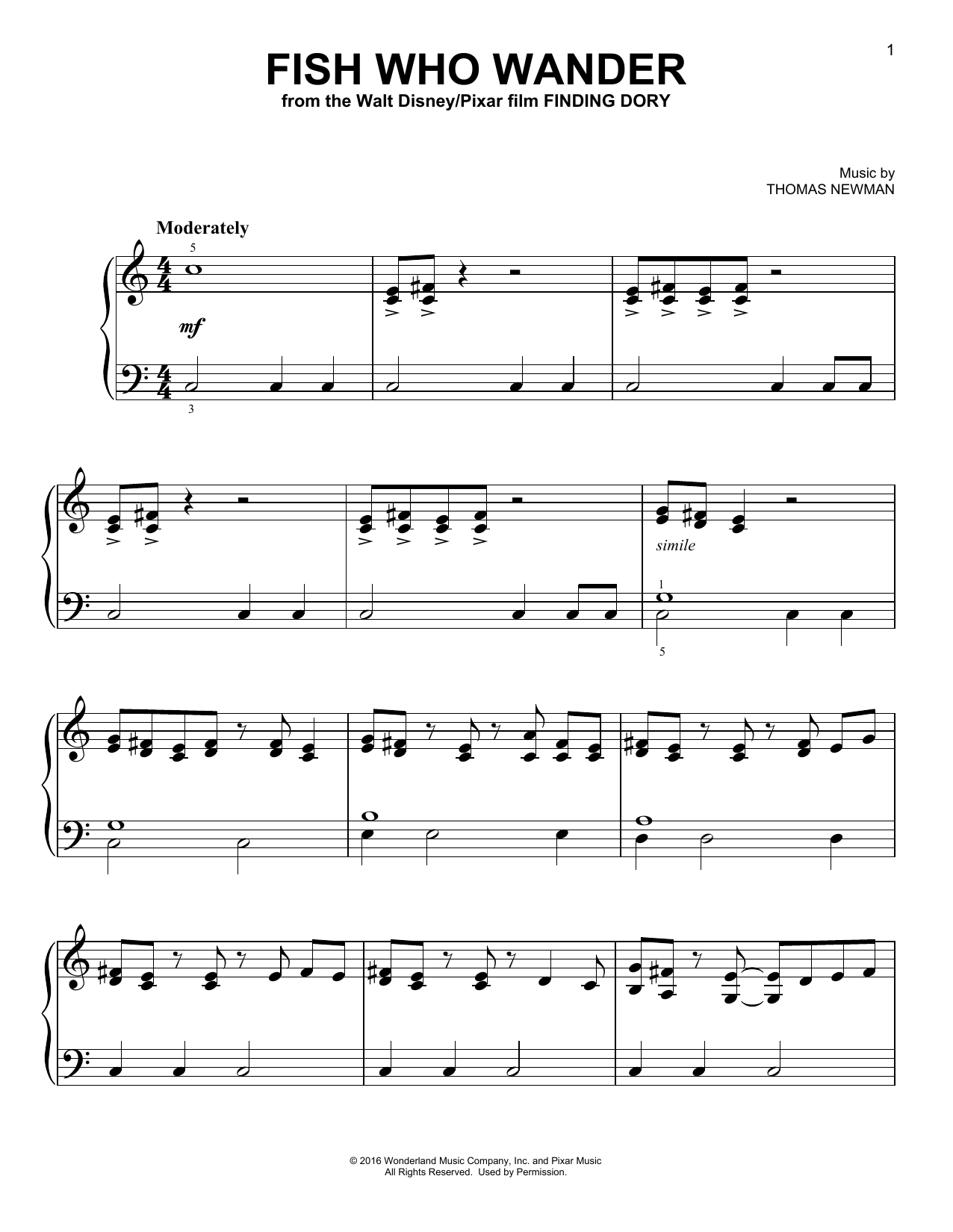 Produktbild zu: Fish Who Wander (from Finding Dory)