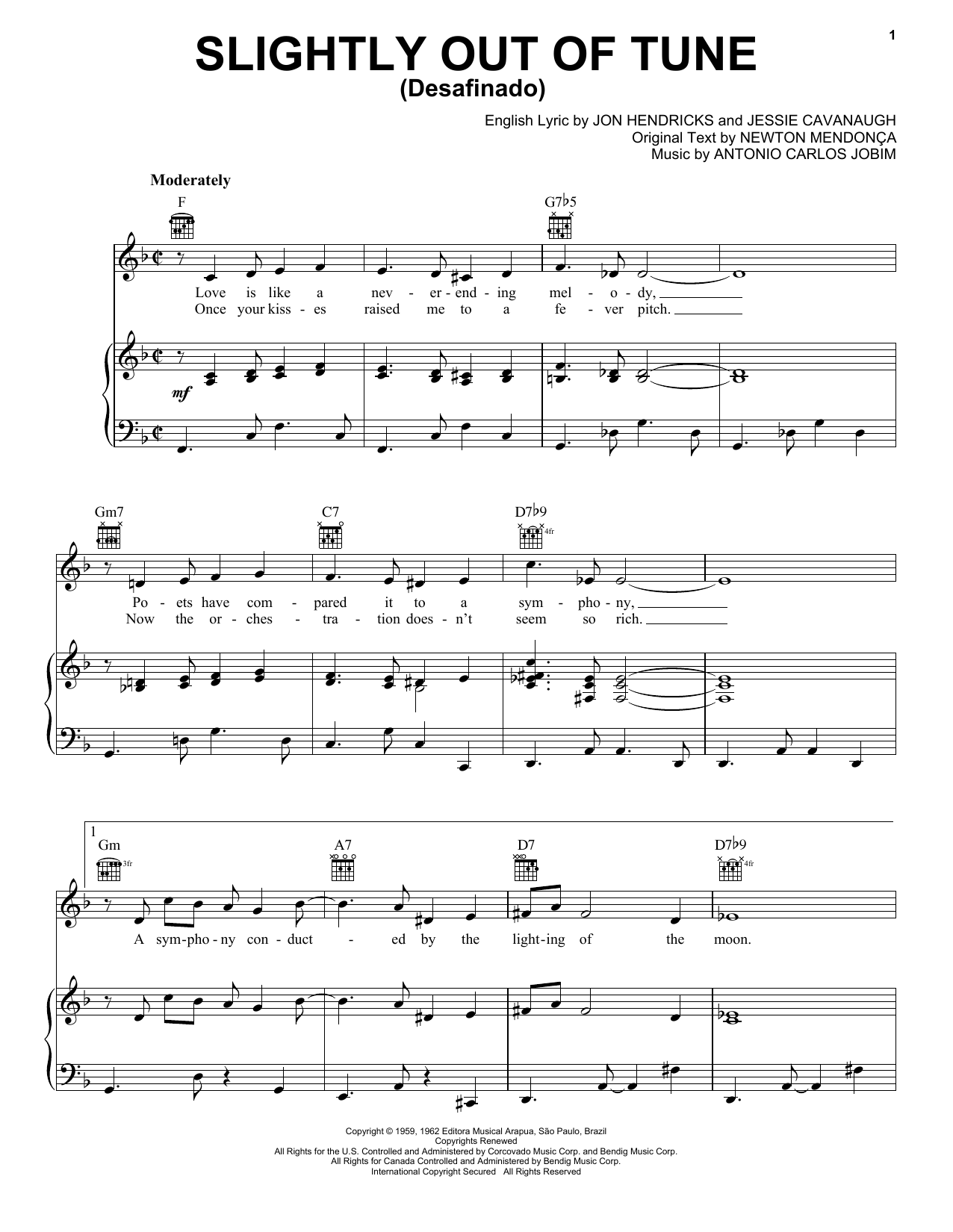 Product picture to: Slightly Out Of Tune (Desafinado)