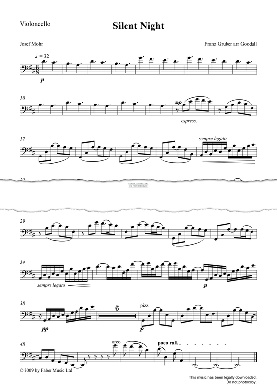 Produktgalerie: Seite 1 von 1 Silent Night, Howard Goodall, Orgel, Percussion, Violoncello