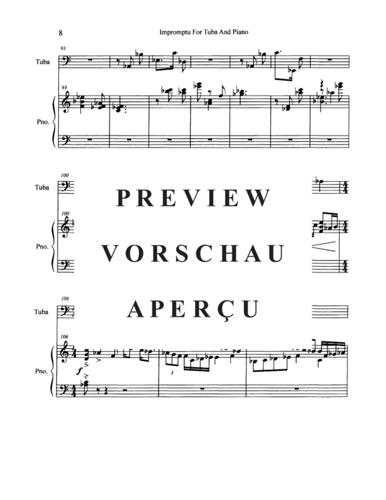 Produktgalerie: Seite 10 von 21 Impromptu , , (Tuba + Klavier)