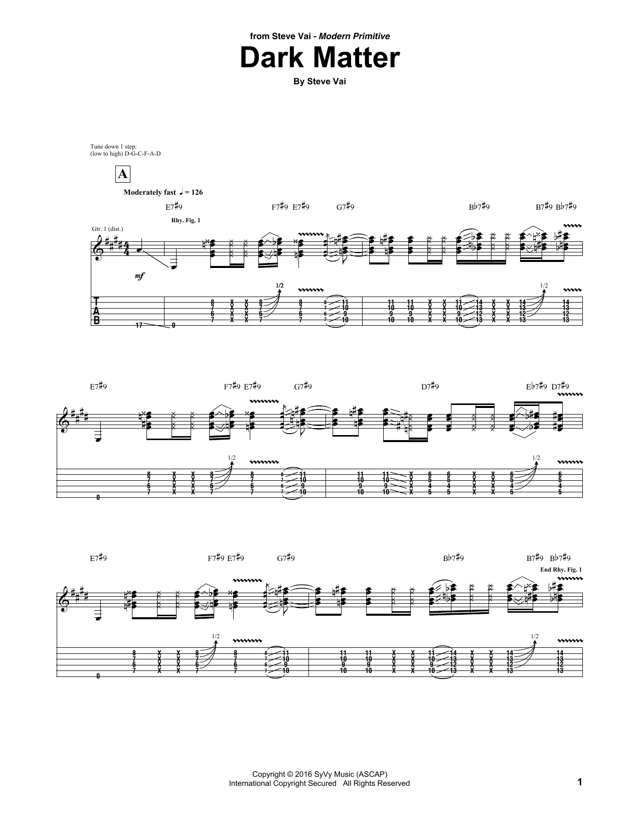 Product gallery: Page 1 of 1 Dark Matter, Steve Vai