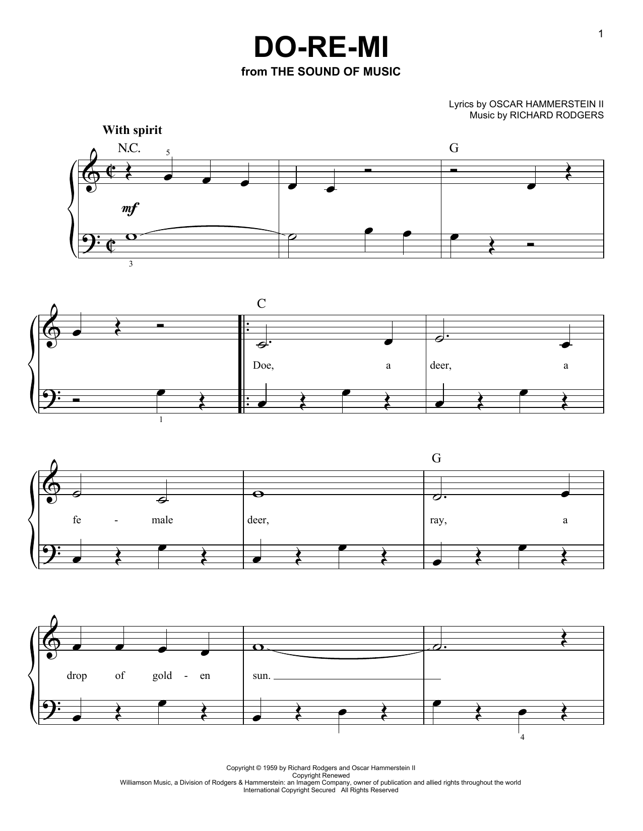 Produktgalerie: Seite 1 von 1 Do-Re-Mi, Rodgers & Hammerstein, Klavier