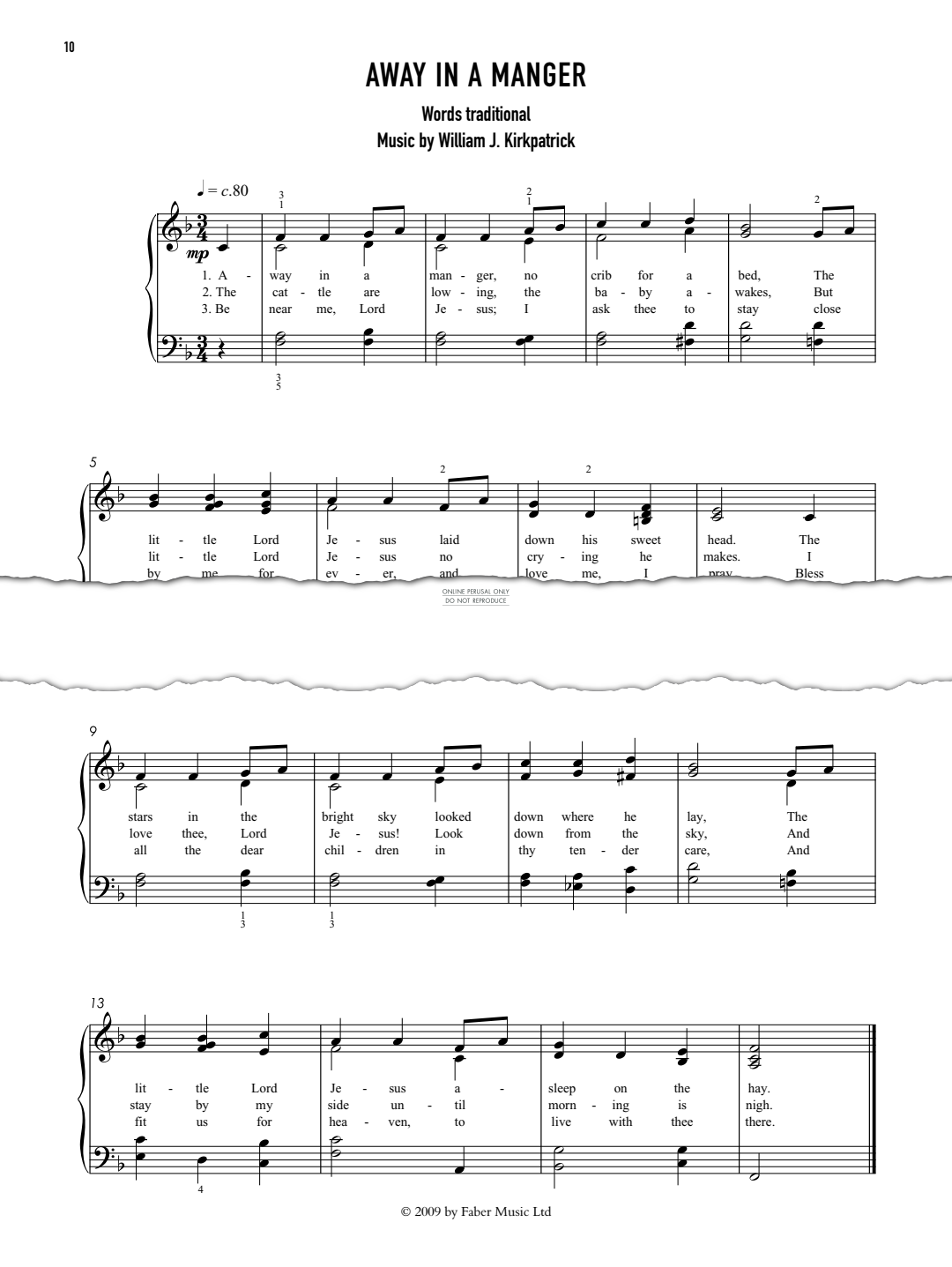Product gallery: Page 1 of 1 Away In A Manger, W. J. Kirkpatrick