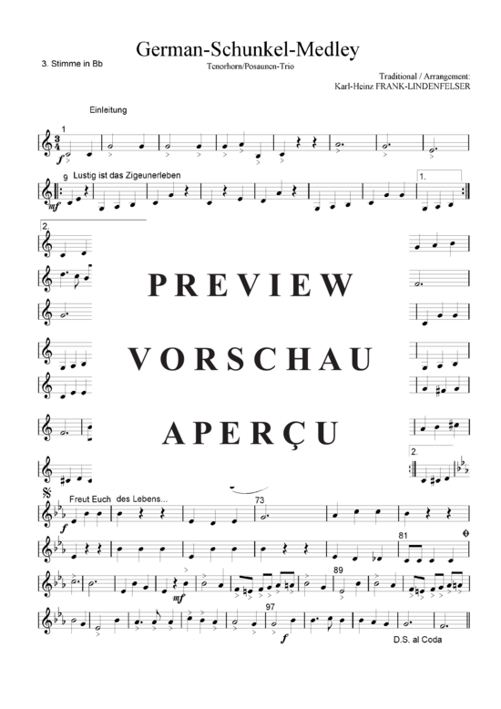 Product gallery: Page 16 of 21 German-Schunkel-Medley , Blasorchester Fatamo, (trombone/tenor horn trio)