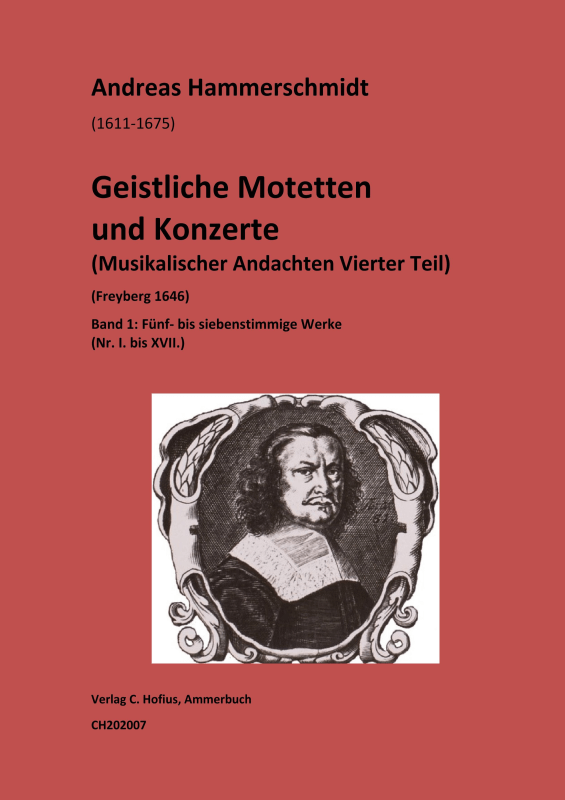 cover: Musikalische Andachten IV. Teil, Bd.1: Geistliche Motetten und Konzerte, , (Gemischter Chor 5-7 stimmig und BC)