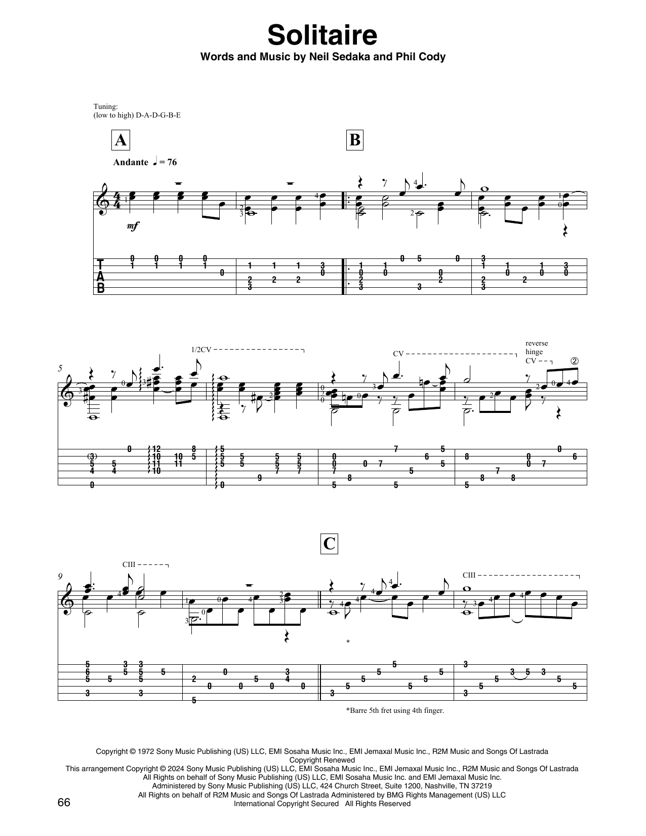 Produktbild zu: Solitaire (arr. David Jaggs)