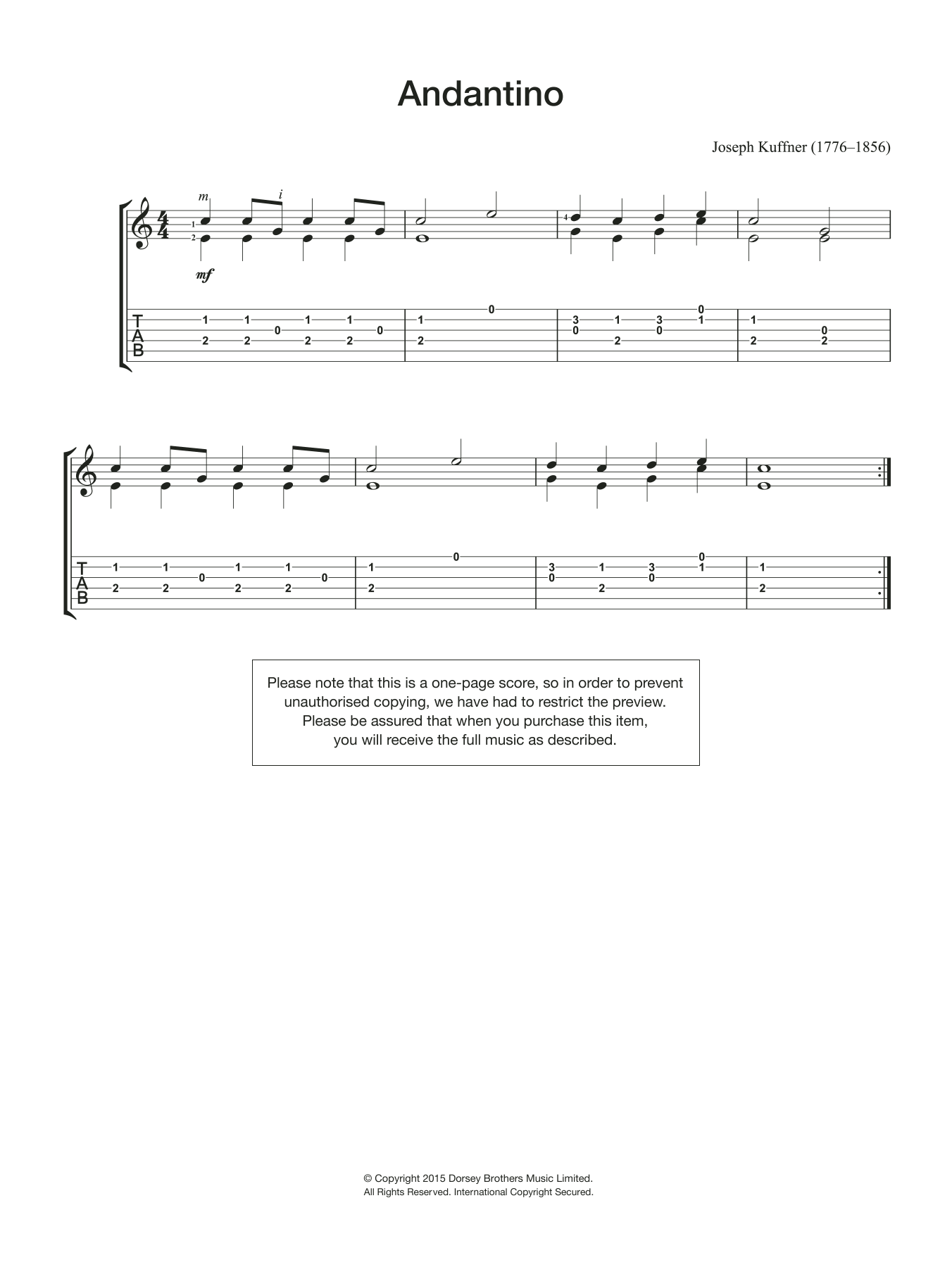 Produktbild zu: Andantino