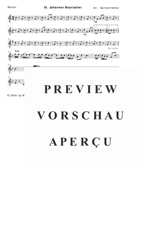 Product gallery: Page 7 of 11 St. Johanner Boarischer, , (woodwind and brass)