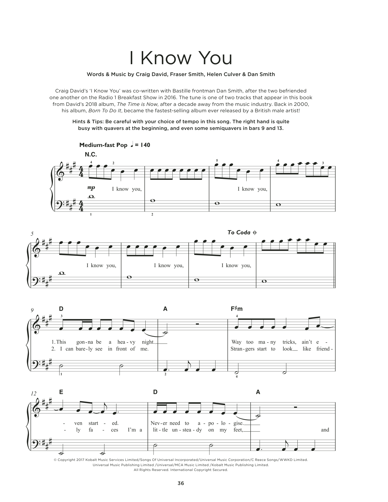 Produktbild zu: I Know You (feat. Bastille)