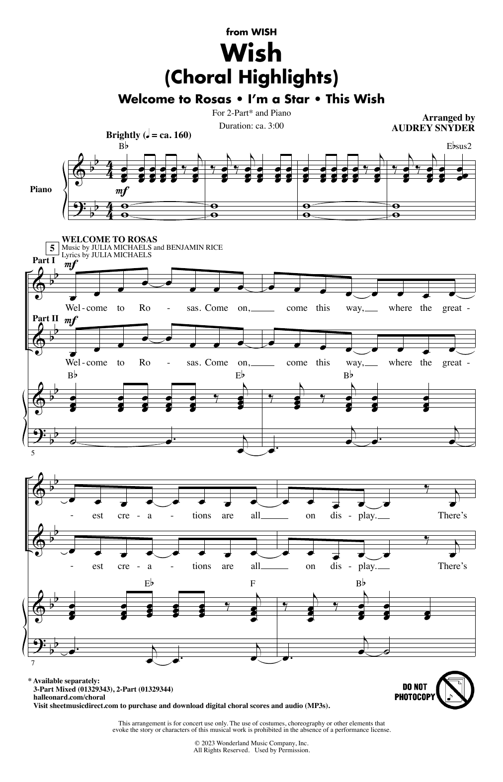 Product picture to: Wish (Choral Highlights)