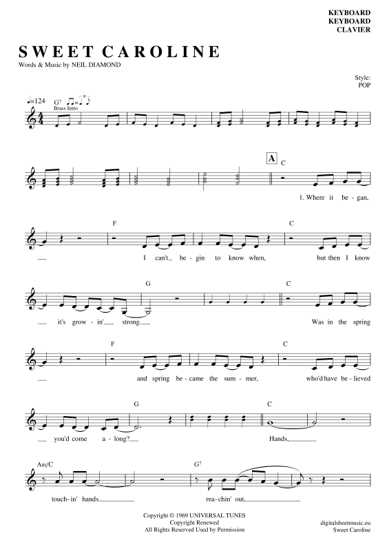 Produktbild zu: Sweet CarolineNeil Diamond