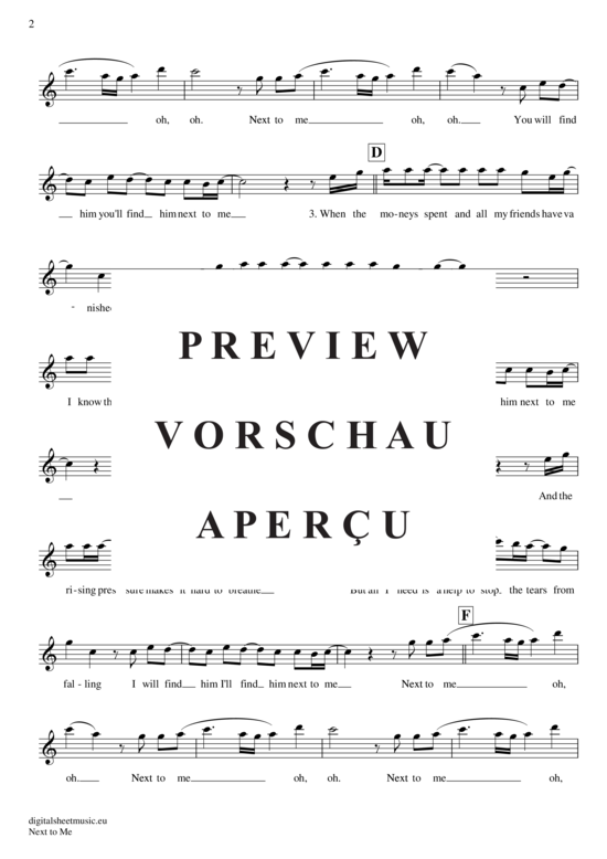 Product gallery: Page 3 of 4 Next to me , Sande, Emeli, (transverse flute)