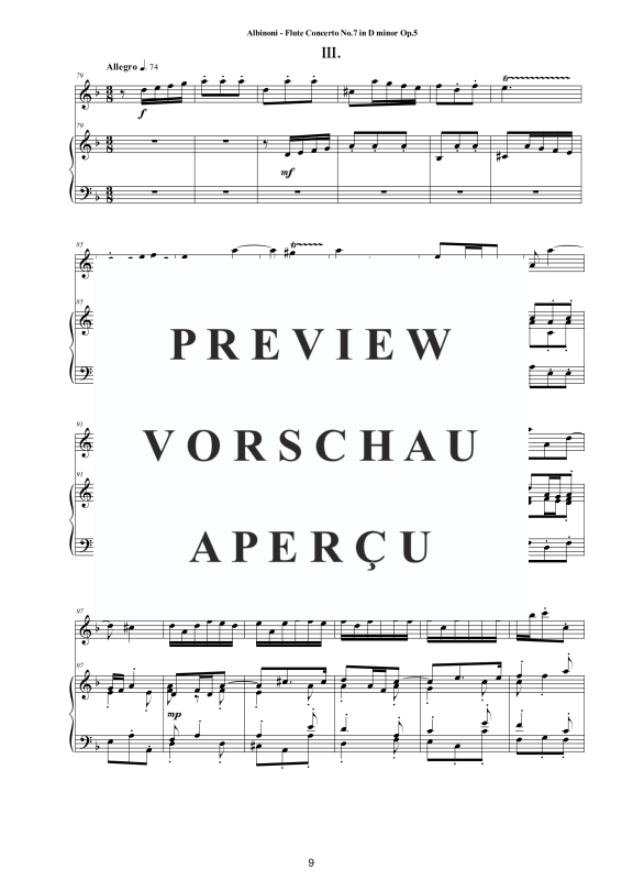 Product gallery: Page 10 of 11 Flute Concerto No.7 in D-Moll Op.5, , Flute and Piano/Harpsichord