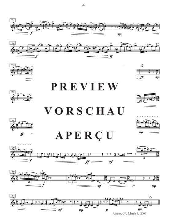 Product gallery: Page 7 of 7 Soliloquy , , (alto/soprano saxophone solo)